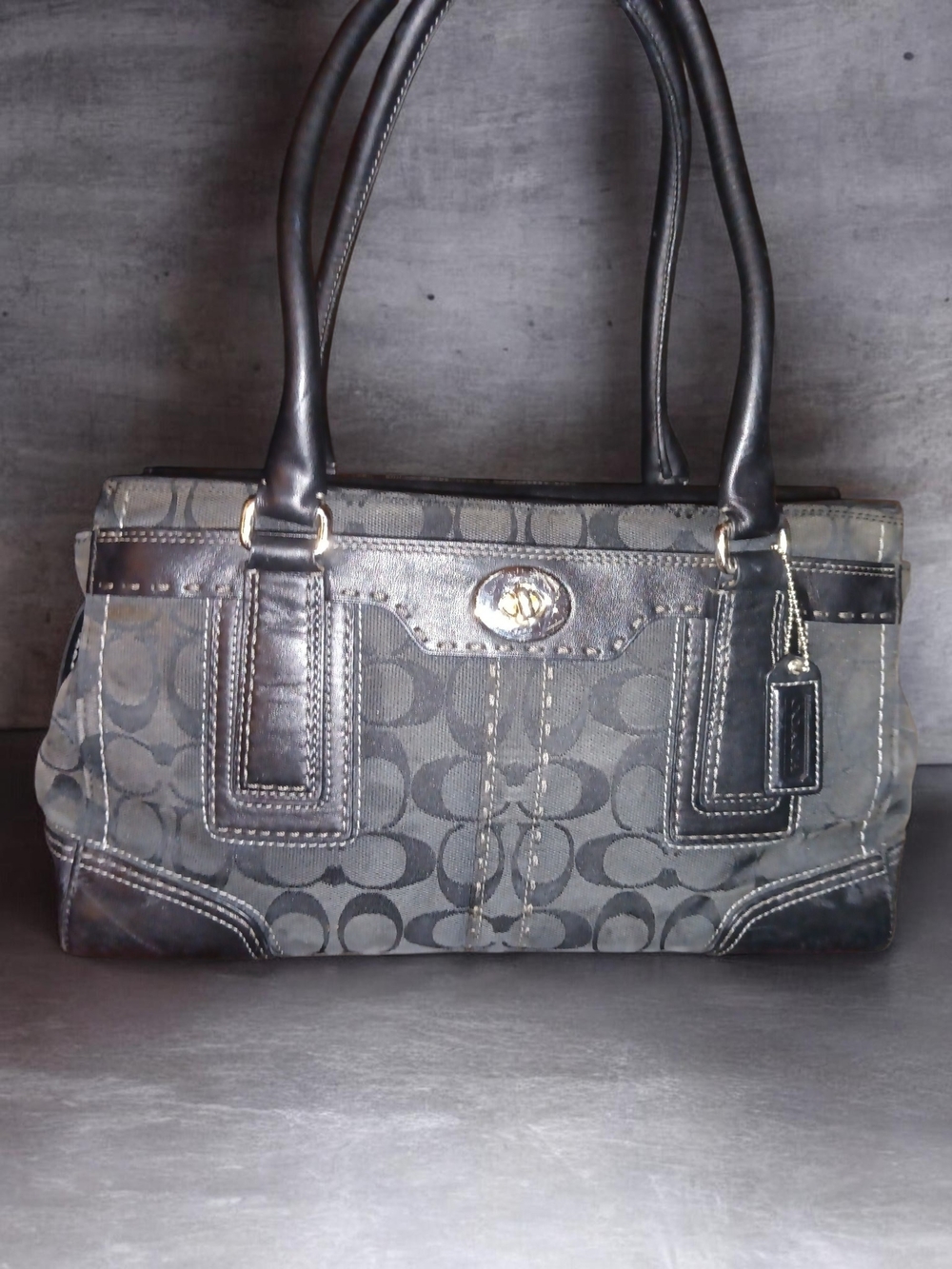 Vintage Coach Hampton Signature Carryall